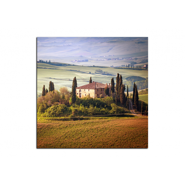 Obraz na plátně - Italská venkovská krajina - čtverec